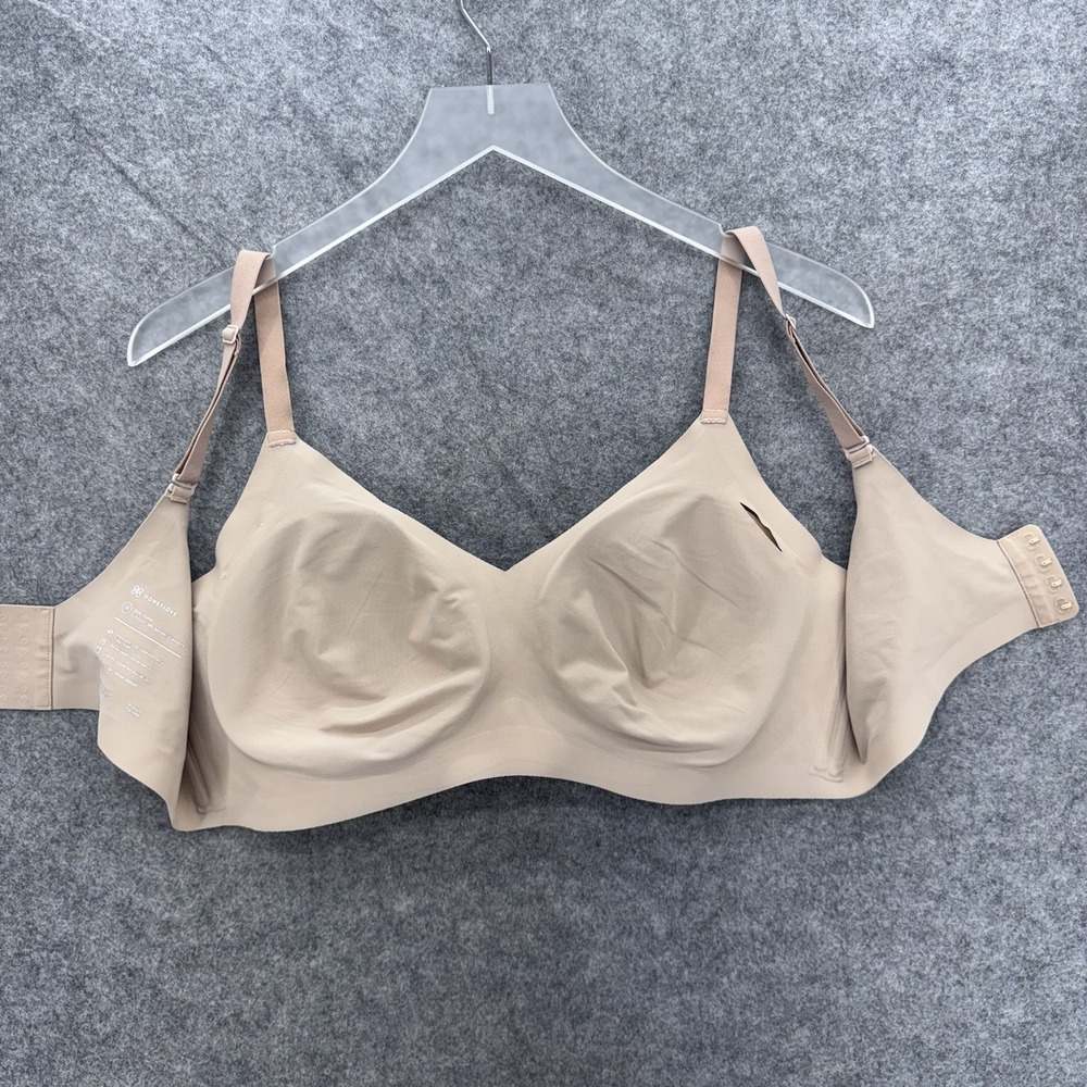 Honeylove Silhouette Bra Size 1X‎ Beige Seamless Wireless Smooth Comfort Support - Picture 11 of 12